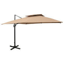 Zwevende Parasol Met Dubbele Bovenkant 300 x 300 cm