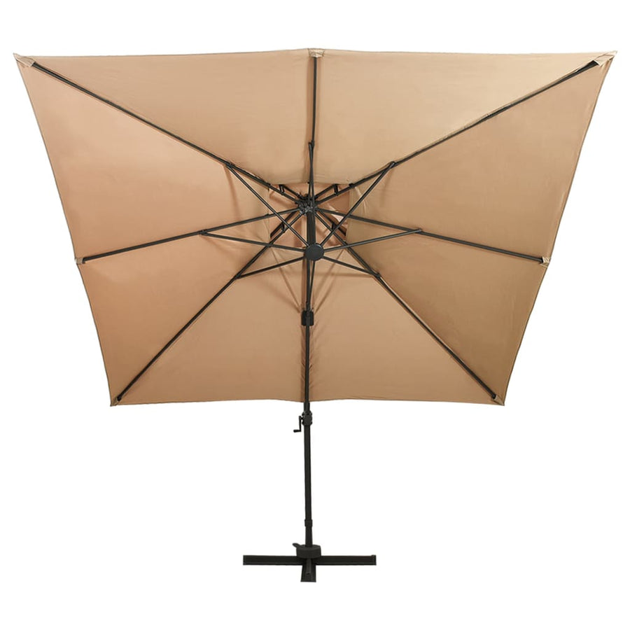 Zwevende Parasol Met Dubbele Bovenkant 300 x 300 cm