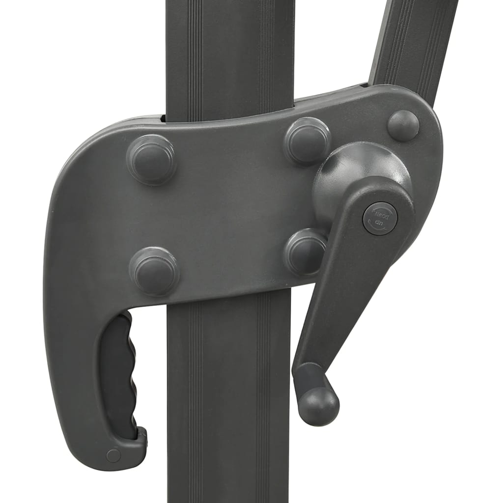 Zweefparasol Met Dubbel Dak 400X300 Cm Taupe 300 x 400 cm