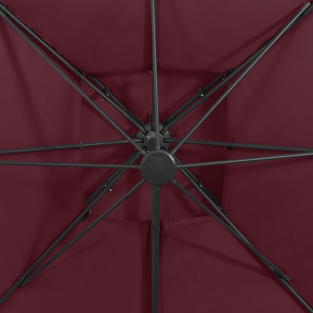 Zweefparasol Met Dubbel Dak 300 x 300 cm