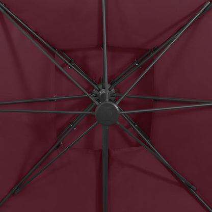 Zweefparasol Met Dubbel Dak 300 x 300 cm