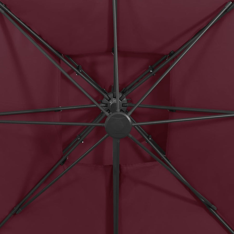 Zweefparasol Met Dubbel Dak 300 x 300 cm