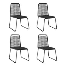 Tuinstoelen Poly Rattan Zwart 4