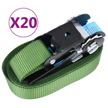 Spanbanden 20 st 800 daN 6 m groen