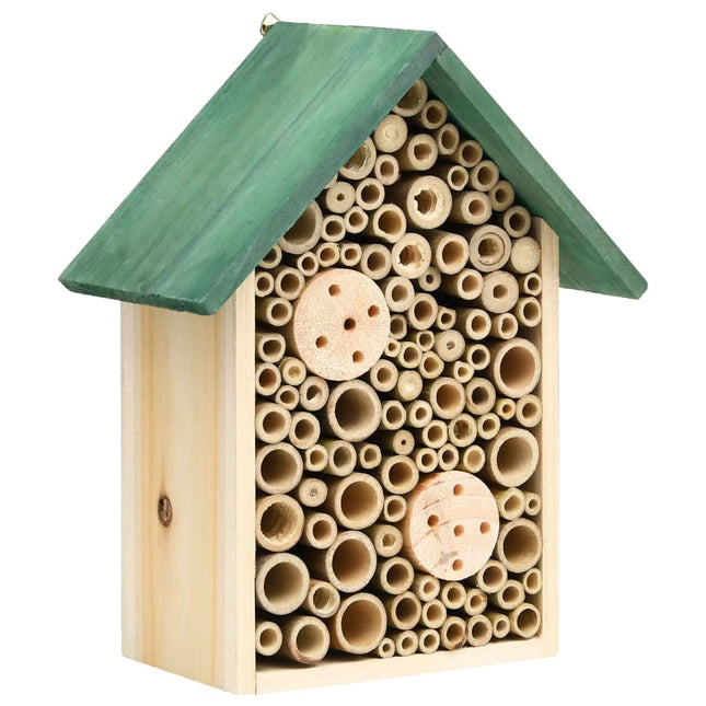 Insectenhotels 2 St 23X14X29 Cm Massief Vurenhout