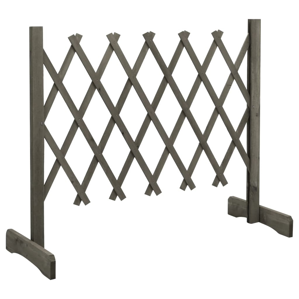 Tuinlatwerk 120x60 cm massief vurenhout grijs 120 x 60 cm Grijs