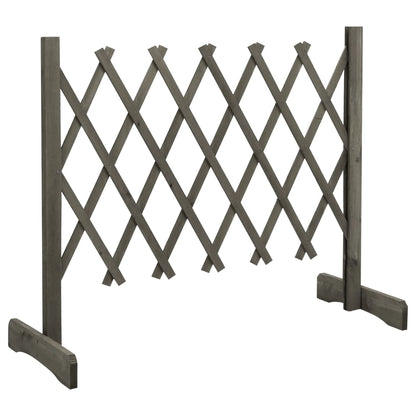 Tuinlatwerk 120x60 cm massief vurenhout grijs 120 x 60 cm Grijs