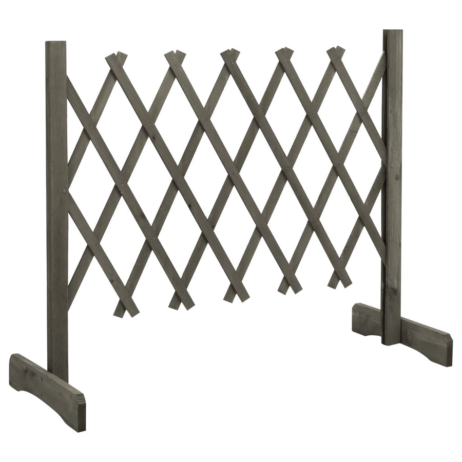 Tuinlatwerk 120x60 cm massief vurenhout grijs 120 x 60 cm Grijs