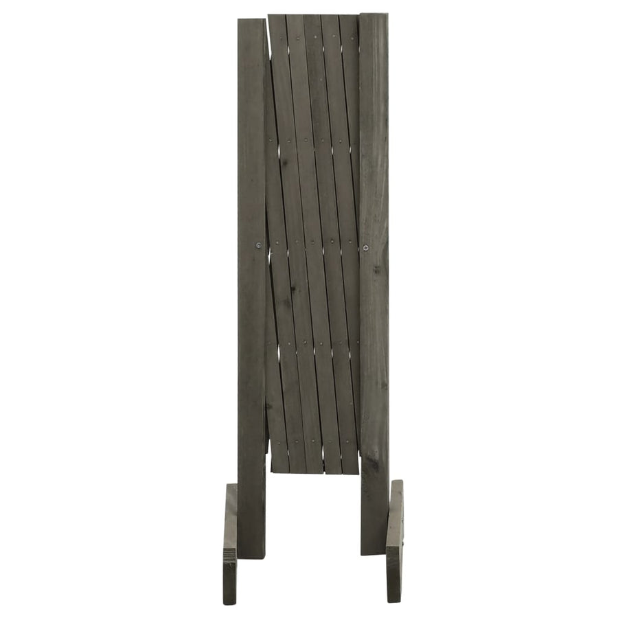 Tuinlatwerk 120x60 cm massief vurenhout grijs 120 x 60 cm Grijs