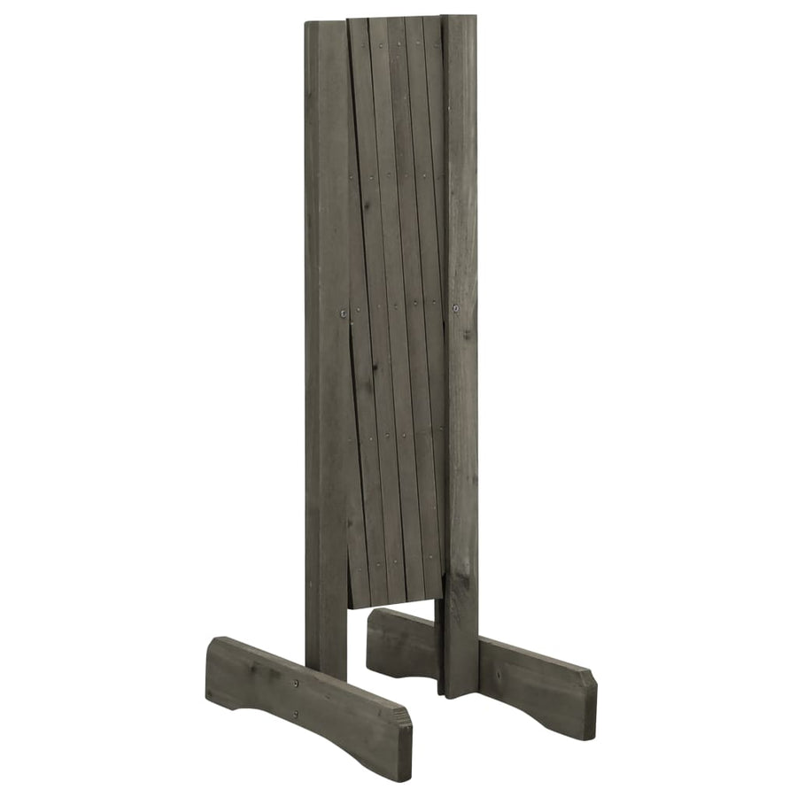 Tuinlatwerk 120x60 cm massief vurenhout grijs 120 x 60 cm Grijs