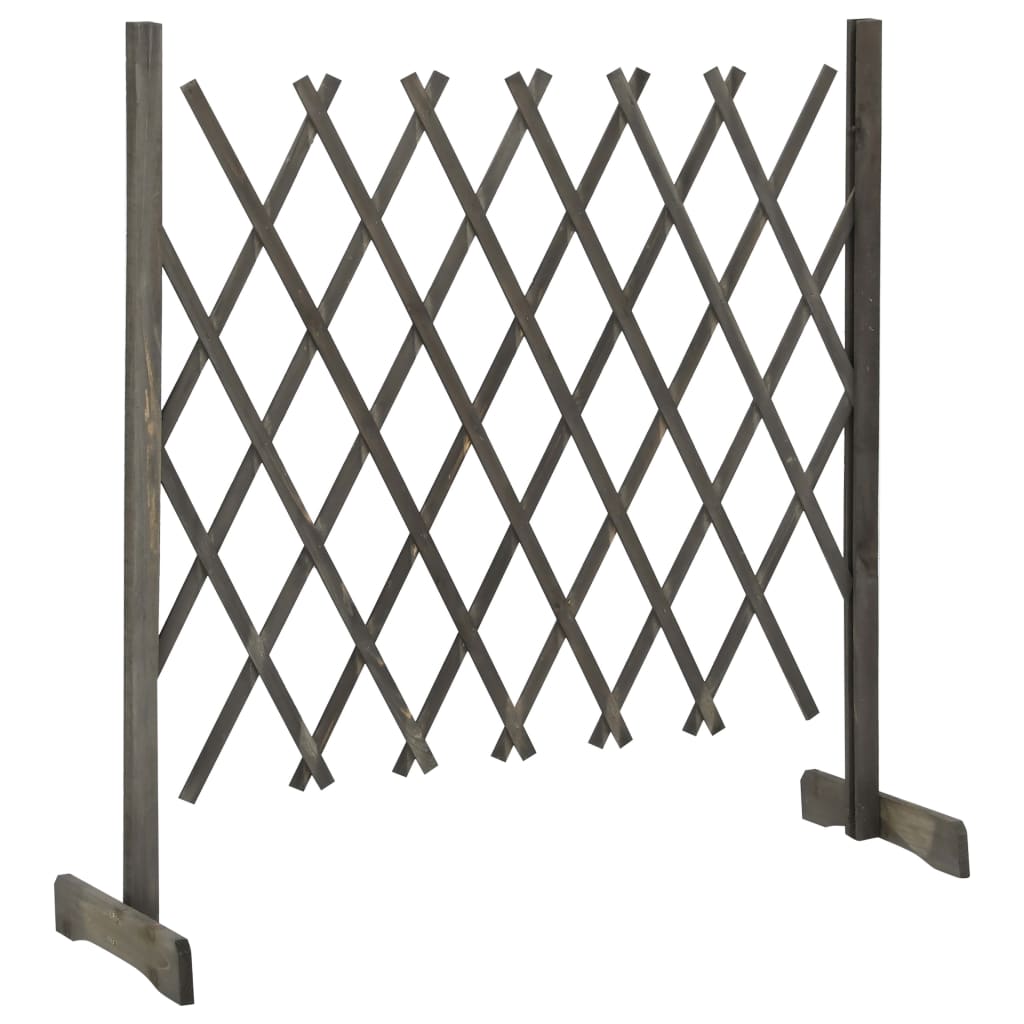 Tuinlatwerk 120x90 cm massief vurenhout grijs 120 x 90 cm Grijs