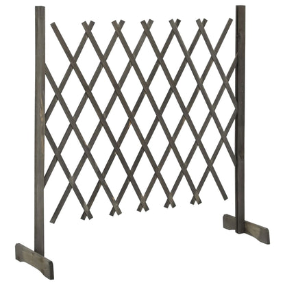 Tuinlatwerk 120x90 cm massief vurenhout grijs 120 x 90 cm Grijs