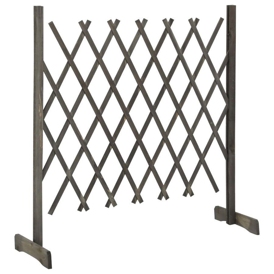 Tuinlatwerk 120x90 cm massief vurenhout grijs 120 x 90 cm Grijs