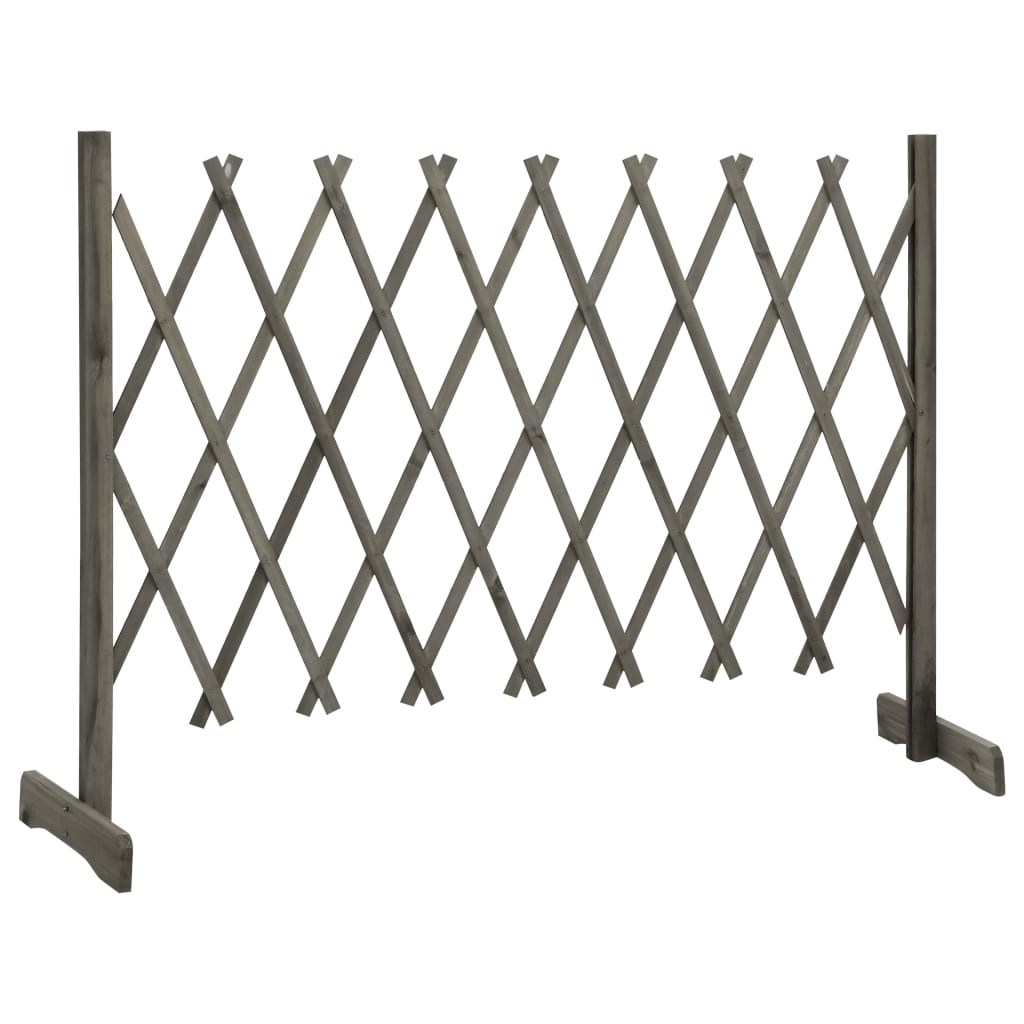 Tuinlatwerk 150x80 cm massief vurenhout grijs 150 x 80 cm Grijs