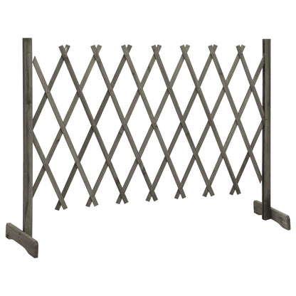 Tuinlatwerk 150x80 cm massief vurenhout grijs 150 x 80 cm Grijs