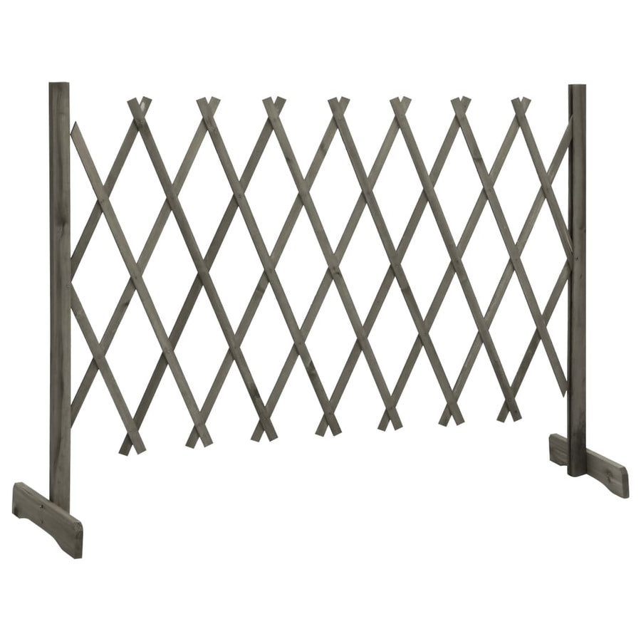 Tuinlatwerk 150x80 cm massief vurenhout grijs 150 x 80 cm Grijs