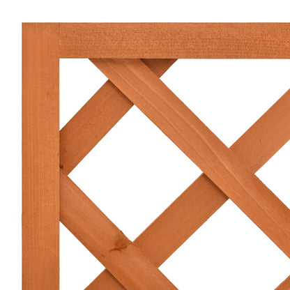 Latwerkplantenbak 50X25X90 Cm Massief Vurenhout Oranje orange