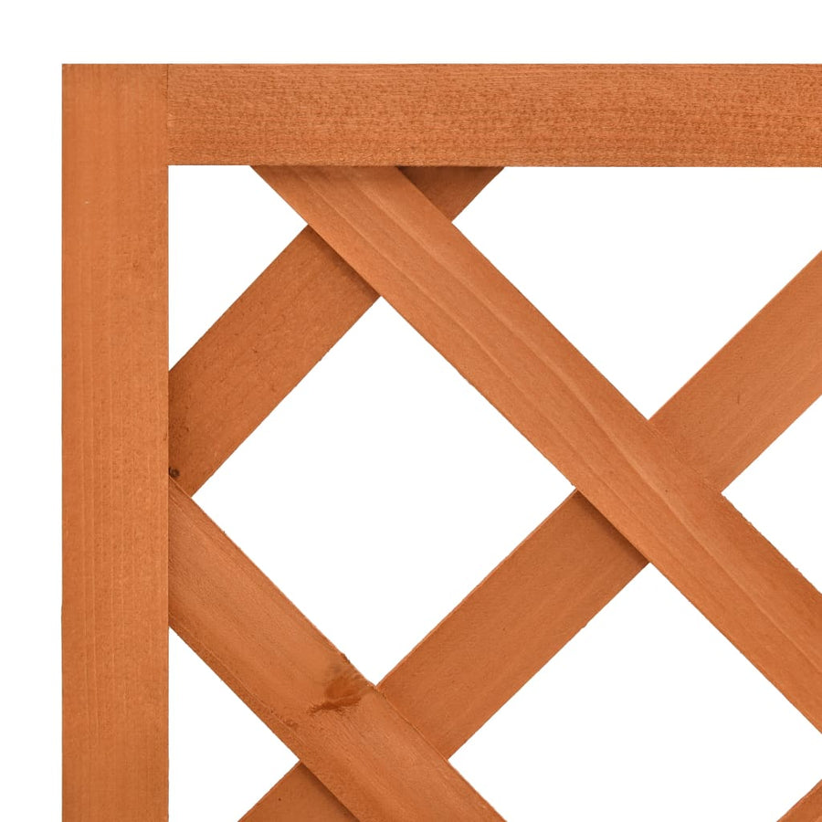 Latwerkplantenbak 50X25X90 Cm Massief Vurenhout Oranje orange