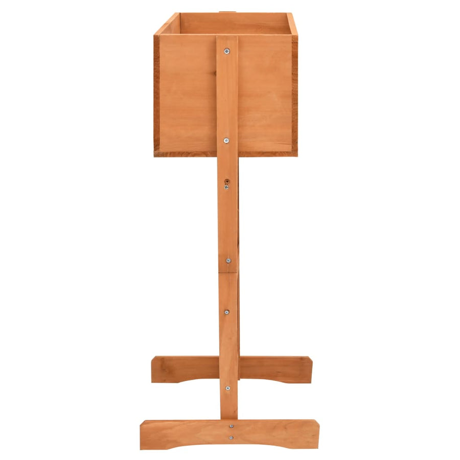 Latwerkplantenbak 45X30X74 Cm Massief Vurenhout Oranje orange