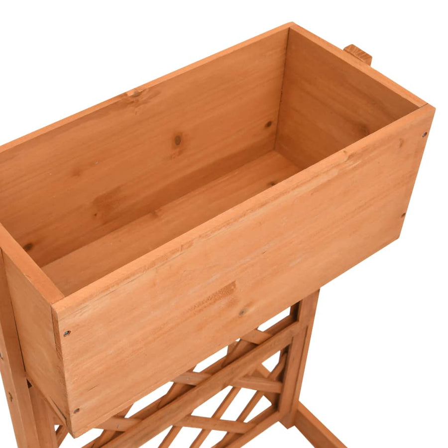 Latwerkplantenbak 45X30X74 Cm Massief Vurenhout Oranje orange