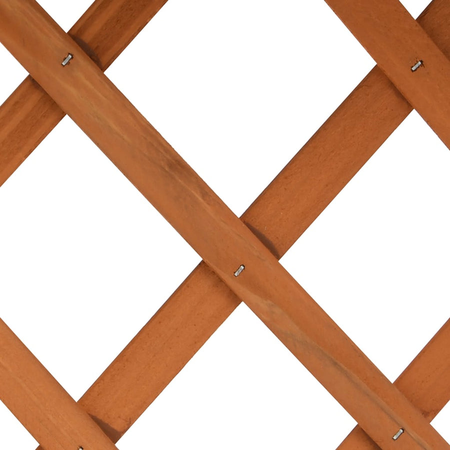 Latwerkplantenbak 45X30X74 Cm Massief Vurenhout Oranje orange