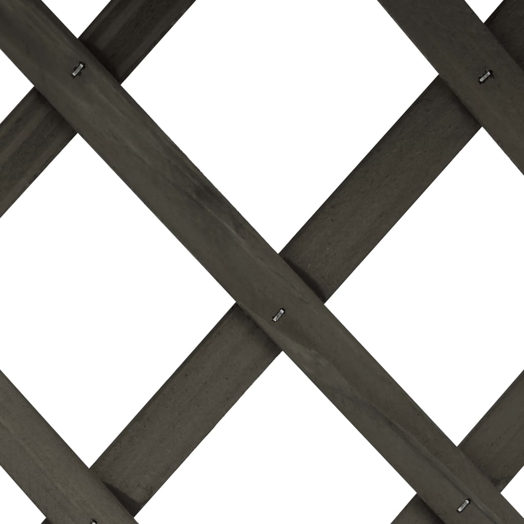 Latwerkplantenbak 45X30X74 Cm Massief Vurenhout Grijs