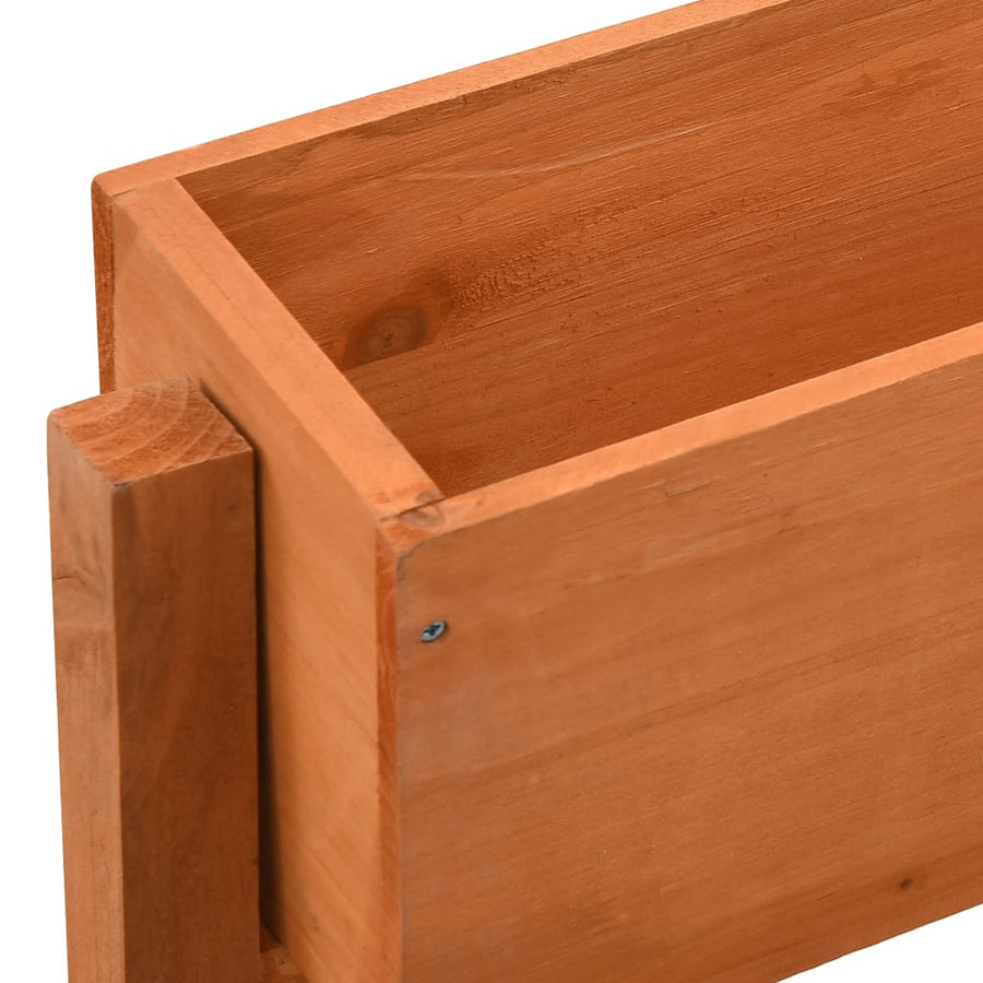 Plantenbak Inklapbaar 60X4X75 Cm Massief Vurenhout Oranje orange