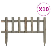Lawn Edging 10 pcs 4.4 m spruce wood
