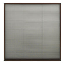 Raamhor Plissé Aluminium 120 x 120 cm Bruin