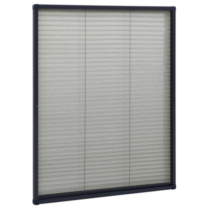 Raamhor Plissé Aluminium Kleurig 60 x 80 cm Antraciet