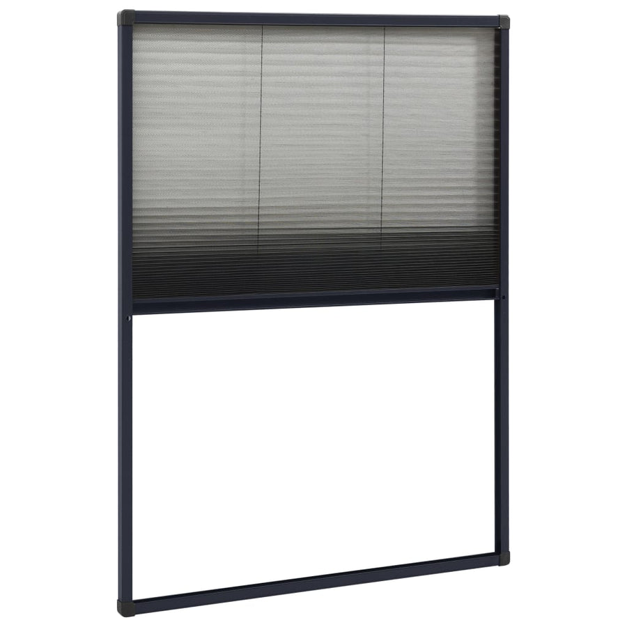 Raamhor Plissé 80X120 Cm Aluminium Antracietkleurig 80 x 120 cm