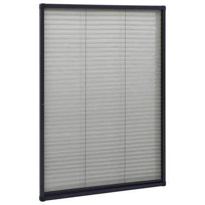 Raamhor Plissé 80X120 Cm Aluminium Antracietkleurig 80 x 120 cm