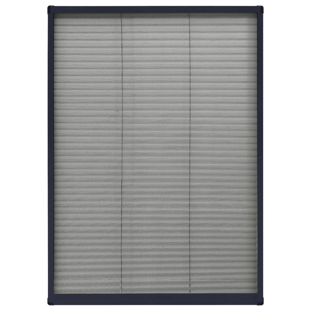 Raamhor Plissé 80X120 Cm Aluminium Antracietkleurig 80 x 120 cm