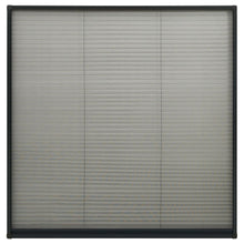 Raamhor Plissé Aluminium 120 x 120 cm Antraciet
