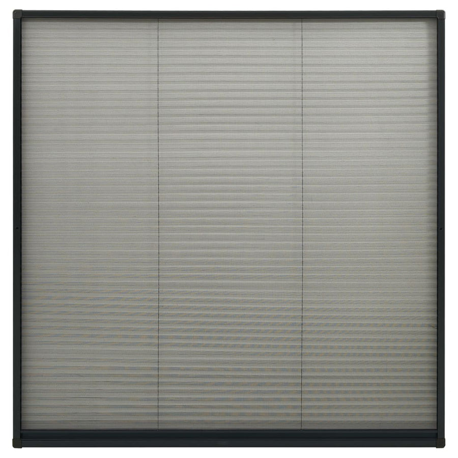 Raamhor Plissé Aluminium 120 x 120 cm Antraciet