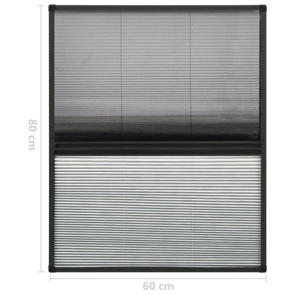 Raamhor Plissé Met Verduistering 60X80 Cm Aluminium 60 x 80 cm Antraciet