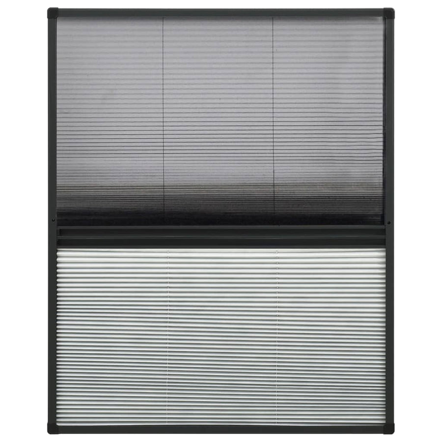 Raamhor Plissé Met Verduistering 80X100 Cm Aluminium 80 x 100 cm Antraciet