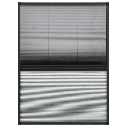 Raamhor Plissé Met Verduistering 80X120 Cm Aluminium 80 x 120 cm Antraciet