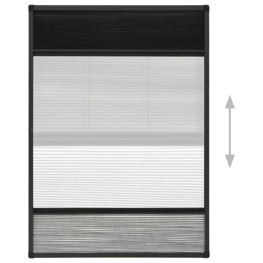 Raamhor Plissé Met Verduistering 80X120 Cm Aluminium 80 x 120 cm Antraciet