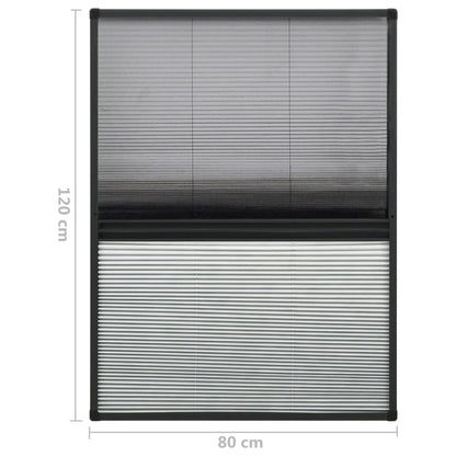 Raamhor Plissé Met Verduistering 80X120 Cm Aluminium 80 x 120 cm Antraciet