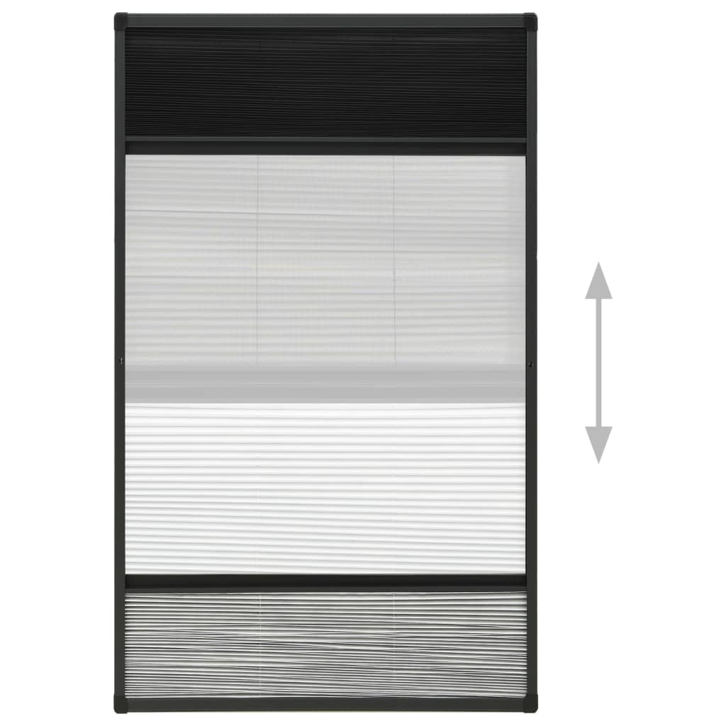 Raamhor Plissé Met Verduistering 80X160 Cm Aluminium 80 x 160 cm Antraciet