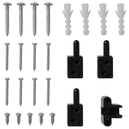 Hordeur Met Scharnieren 100 x 215 cm Antraciet