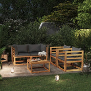 Loungeset 5-delig massief acaciahout