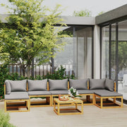 Loungeset 8-delig massief acaciahout