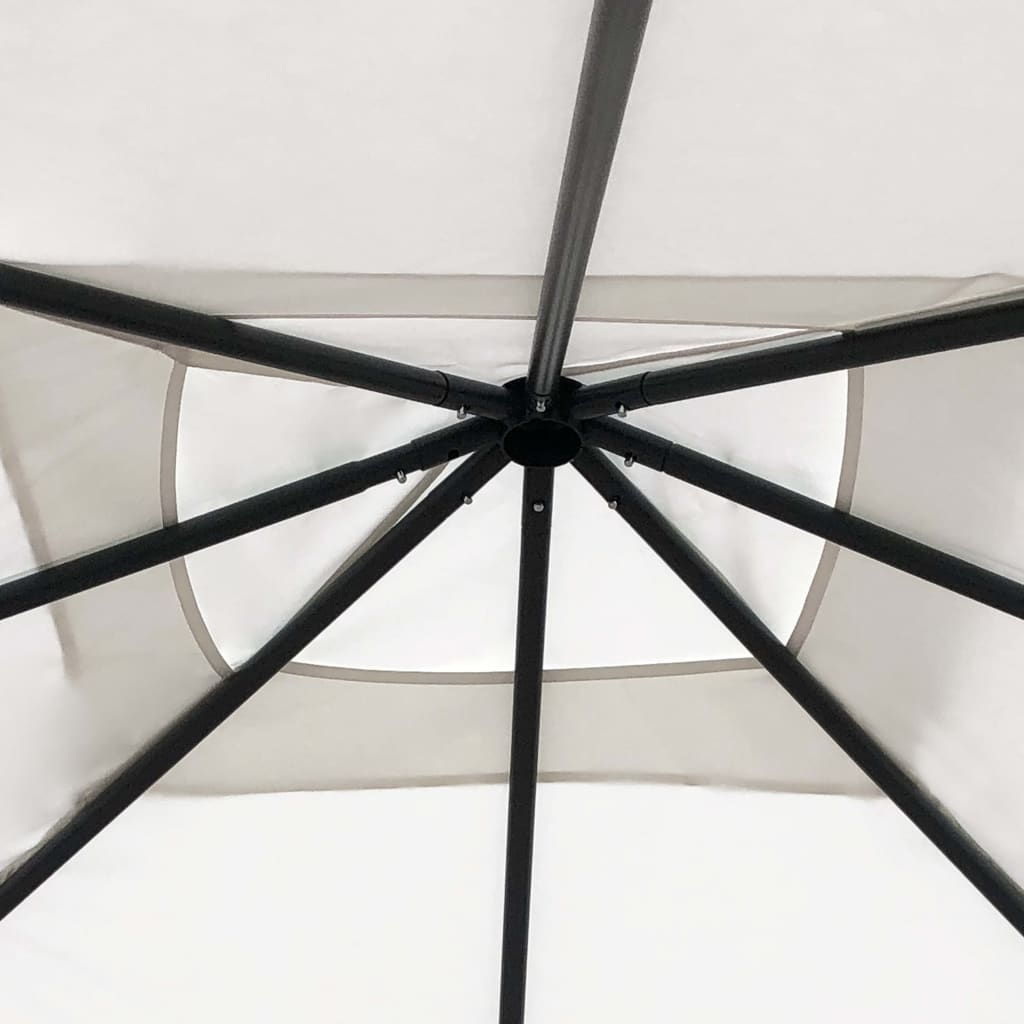 Prieel 160 G/M² 3X3X2,6 M Kleurig 3 x 3 x 2.6 m Crème Zonder zijwand