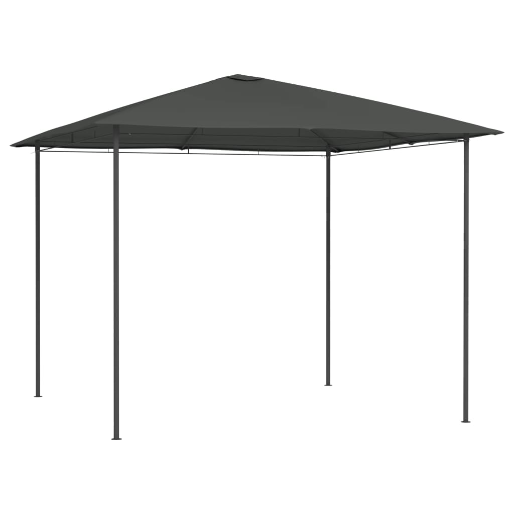 Prieel 160 g/m² 3x3x2,6 m antracietkleurig