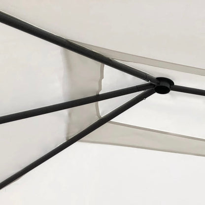 Prieel Met Paalhoezen 160 G/M² 3X4X2,6 M Kleurig 3 x 4 x 2.6 m Crème Met zijwand