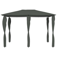 Prieel Met Paalhoezen 160 G/M² 3X4X2,6 M Kleurig 3 x 4 x 2.6 m Antraciet Met zijwand