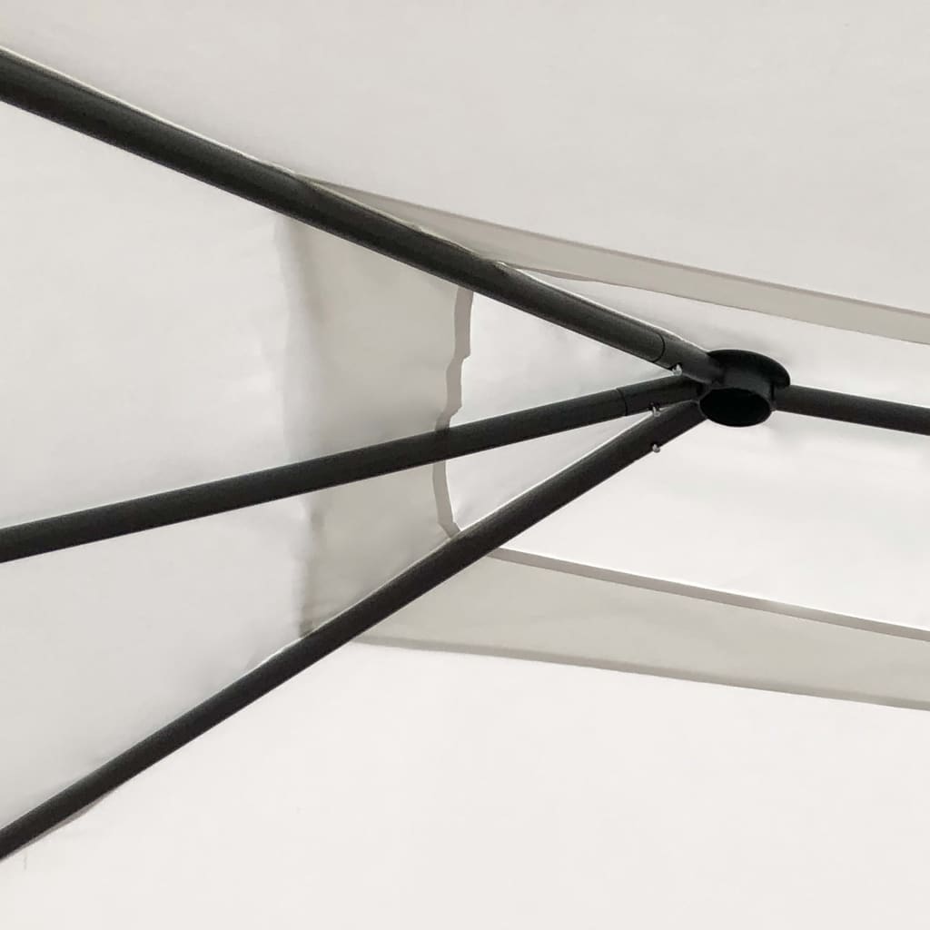 Prieel 160 G/M² 3X4X2,6 M Kleurig 3 x 4 x 2.6 m Crème Zonder zijwand