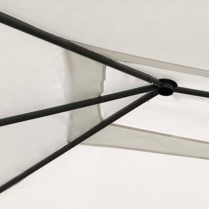Prieel 160 G/M² 3X4X2,6 M Kleurig 3 x 4 x 2.6 m Crème Zonder zijwand